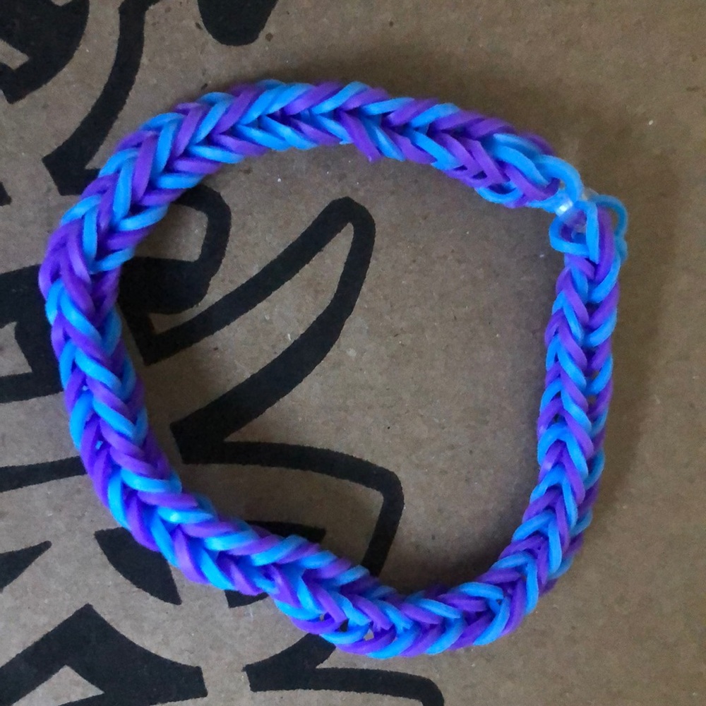Blue and purple bracelet
